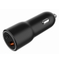Gembird TA-UC-AC2PDQC38-CAR-01 cargador de dispositivo móvil Universal Negro Encendedor de cigarrillos Carga rápida Auto
