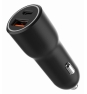 Gembird TA-UC-AC2PDQC38-CAR-01 cargador de dispositivo móvil Universal Negro Encendedor de cigarrillos Carga rápida Auto