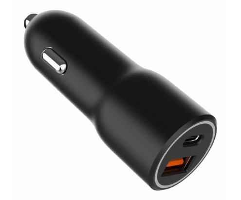 Gembird TA-UC-AC2PDQC38-CAR-01 cargador de dispositivo móvil Universal Negro Encendedor de cigarrillos Carga rápida Auto
