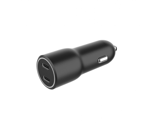Gembird TA-UC-C2PD40-CAR-01 cargador de dispositivo móvil Universal Negro Encendedor de cigarrillos Carga rápida Auto