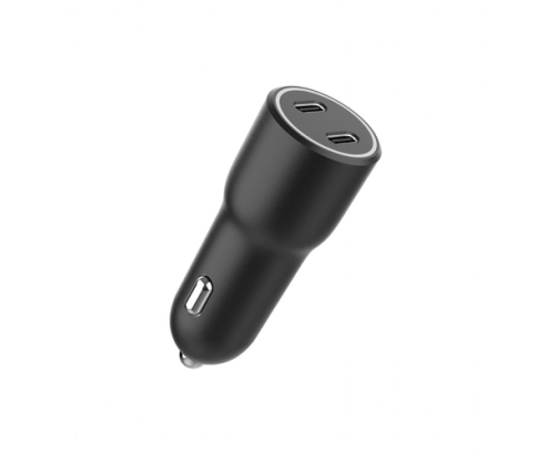 Gembird TA-UC-C2PD40-CAR-01 cargador de dispositivo móvil Universal Negro Encendedor de cigarrillos Carga rápida Auto