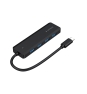 Gembird UHB-CM-U3P4P-01 hub de interfaz USB 3.2 Gen 1 (3.1 Gen 1) Type-C Negro