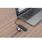 Gembird UHB-CM-U3P4P-01 hub de interfaz USB 3.2 Gen 1 (3.1 Gen 1) Type-C Negro