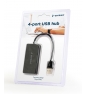 Gembird UHB-U2P4-04 Hub de interfaz usb 2.0 4puertos 480 Mbit/s negro