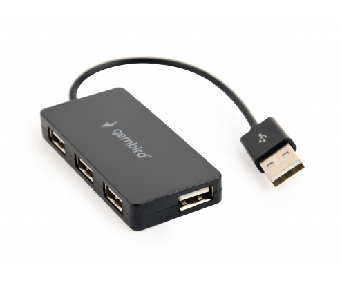 Gembird UHB-U2P4-04 Hub de interfaz usb 2.0 4puertos 480 Mbit/s negro