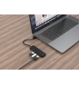 Gembird UHB-U3P4P-02 hub de interfaz USB 3.2 Gen 1 (3.1 Gen 1) Type-A 5000 Mbit/s Negro