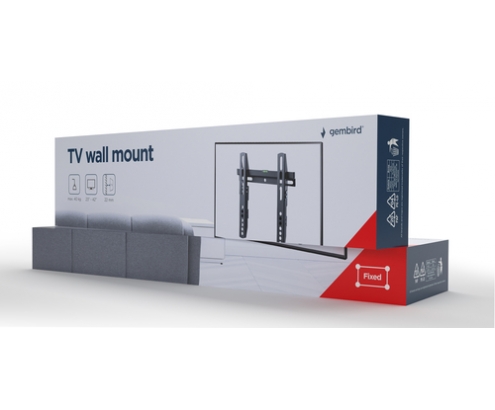Gembird WM-42F-02 soporte para TV 106,7 cm (42