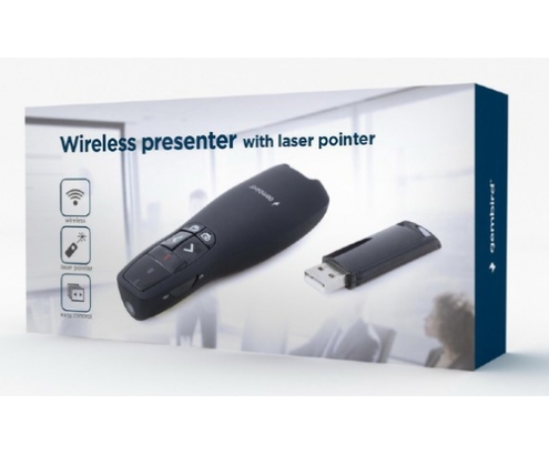 Gembird WP-L-12 mando a distancia IR inalámbrico Pantalla de proyección Botones