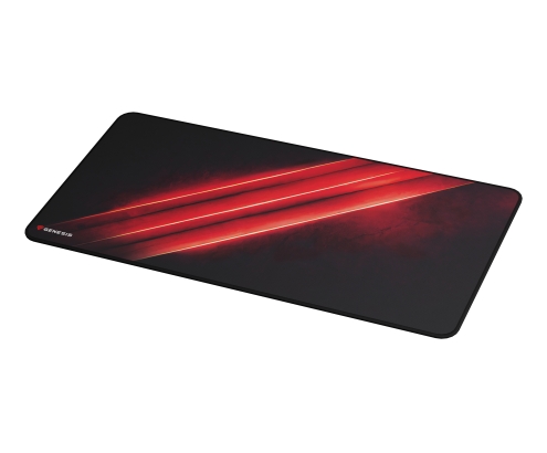 GENESIS Carbon 500 Maxi Flash G2 Alfombrilla de ratón para juegos Negro, Rojo