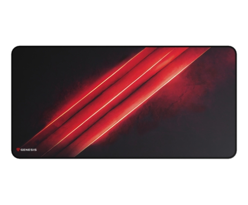 GENESIS Carbon 500 Maxi Flash G2 Alfombrilla de ratón para juegos Negro, Rojo