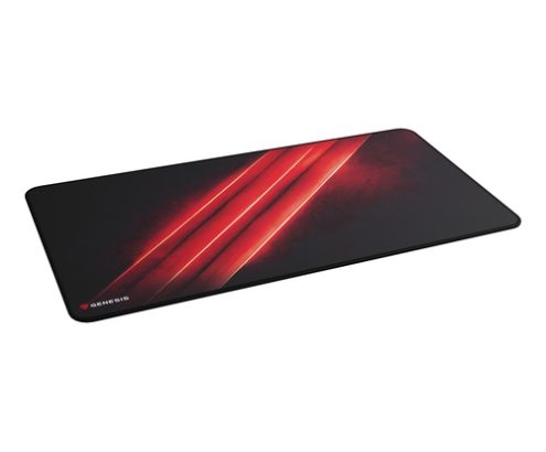 GENESIS Carbon 500 Maxi Flash G2 Alfombrilla de ratón para juegos Negro, Rojo