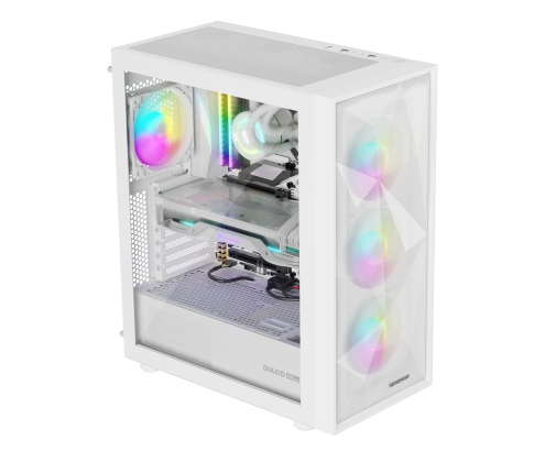 GENESIS Diaxid 605 ARGB Midi Tower Blanco