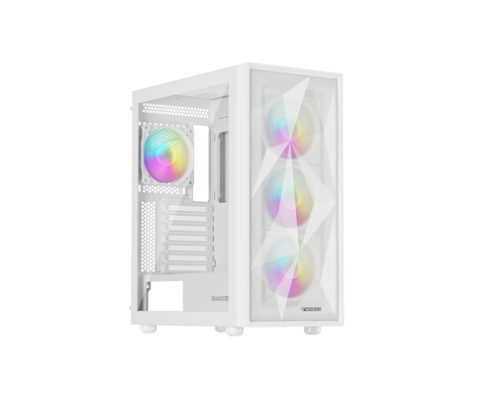 GENESIS Diaxid 605 ARGB Midi Tower Blanco