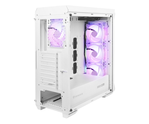 GENESIS Irid 505 ARGB Midi Tower Blanco