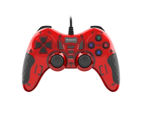 GENESIS MANGAN 200 Rojo USB 2.0 Gamepad Analógico/Digital PC