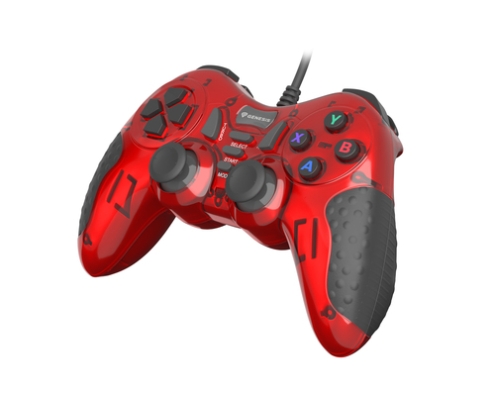 GENESIS MANGAN 200 Rojo USB 2.0 Gamepad Analógico/Digital PC