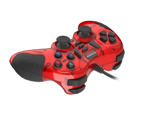 GENESIS MANGAN 200 Rojo USB 2.0 Gamepad Analógico/Digital PC