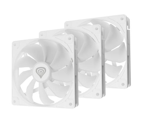 GENESIS Oxal 120 ARGB Carcasa del ordenador Ventilador 12 cm Blanco