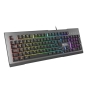 GENESIS Rhod 500 RGB teclado Juego USB QWERTY Español Negro, Gris