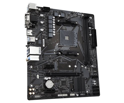 Gigabyte A520M S2H placa base Zócalo AM4 micro ATX GAA52MS2H-00-G