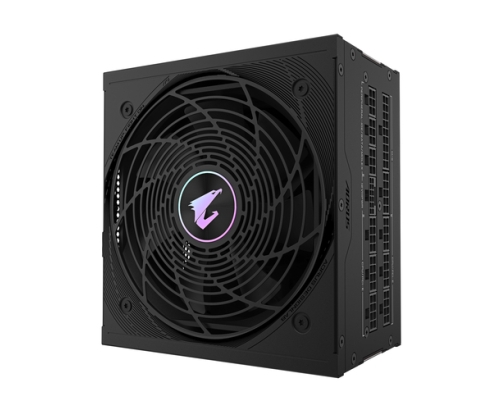 GIGABYTE AORUS ELITE P1000W ICE Fuente de Alimentación - PCIe 5.0, 80 PLUS Platinum, Diseño completamente modular, Ventilador de 120 mm, Compatible 