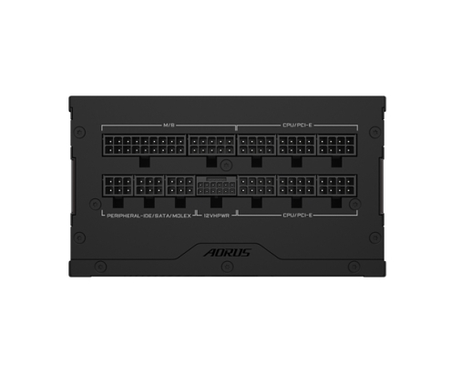 GIGABYTE AORUS ELITE P1000W ICE Fuente de Alimentación - PCIe 5.0, 80 PLUS Platinum, Diseño completamente modular, Ventilador de 120 mm, Compatible 