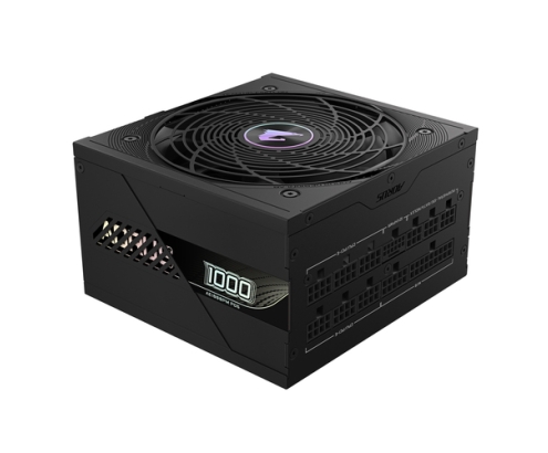 GIGABYTE AORUS ELITE P1000W ICE Fuente de Alimentación - PCIe 5.0, 80 PLUS Platinum, Diseño completamente modular, Ventilador de 120 mm, Compatible 