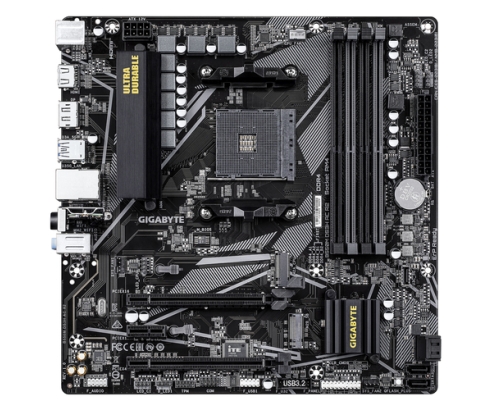 GIGABYTE B550M DS3H AC R2 Placa base - Procesadores AMD Ryzen 5000, VRM de 5+3 fases, hasta 4733 MHz DDR4 (O.C.), 1x M.2 PCIe 4.0 + 1x M.2 PCIe 3.0, W