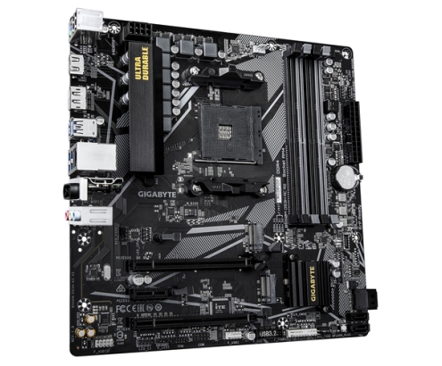 GIGABYTE B550M DS3H AC R2 Placa base - Procesadores AMD Ryzen 5000, VRM de 5+3 fases, hasta 4733 MHz DDR4 (O.C.), 1x M.2 PCIe 4.0 + 1x M.2 PCIe 3.0, W
