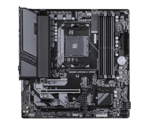 GIGABYTE B550M GAMING X WIFI6 Placa base - Procesadores AMD Ryzen 5000, VRM de 5+3 fases, hasta 3200 MHz DDR4, 1x M.2 PCIe 4.0 + 1x M.2 PCIe 3.0, Wi-F