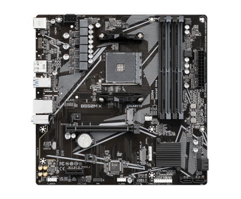 Gigabyte B550M K 1.0 placa base AMD B550 Zócalo AM4 micro ATX