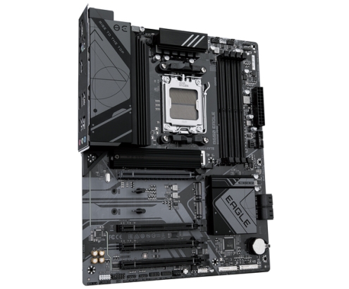 GIGABYTE B650 EAGLE Placa base - AMD Ryzen serie 9000, VRM de 12+2+2 fases, hasta 7600 MHz DDR5 (OC), 1xPCIe 5.0 + 2xPCIe 4.0 M.2, LAN GbE, USB 3.2 Ge