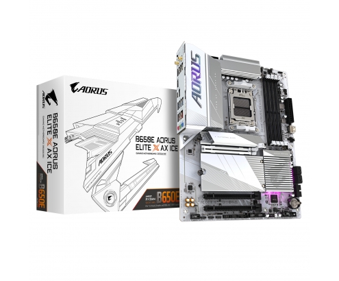 Gigabyte B650E AORUS ELITE X AX ICE placa base AMD B650 Zócalo AM5 ATX