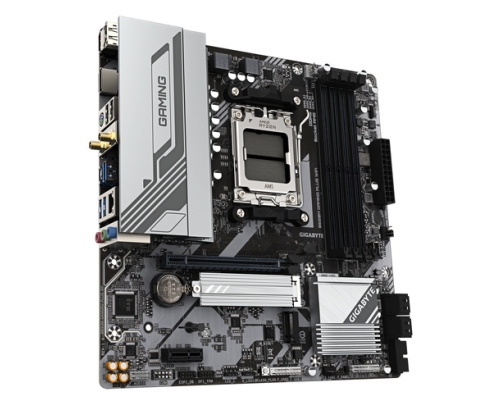 GIGABYTE B650M GAMING PLUS WIFI Placa base - Procesadores AMD Ryzen 9000, VRM de 5+2+2 fases, hasta 8000 MHz DDR5, 2xPCIe 4.0 M.2, LAN 2.5GbE, WIFI 6E