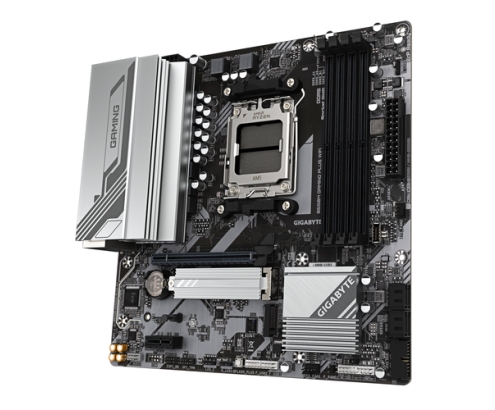 GIGABYTE B650M GAMING PLUS WIFI Placa base - Procesadores AMD Ryzen 9000, VRM de 5+2+2 fases, hasta 8000 MHz DDR5, 2xPCIe 4.0 M.2, LAN 2.5GbE, WIFI 6E