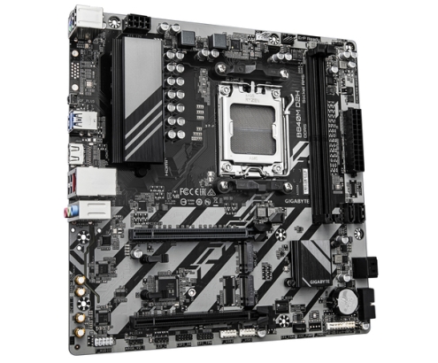 GIGABYTE B840M D2H Placa base - Procesadores AMD Ryzen 9000, VRM de 5+2+2 fases, hasta 7600 MHz DDR5, 1xPCIe 4.0 + 1xPCIe 3.0 M.2, LAN 2.5GbE, USB 3.2
