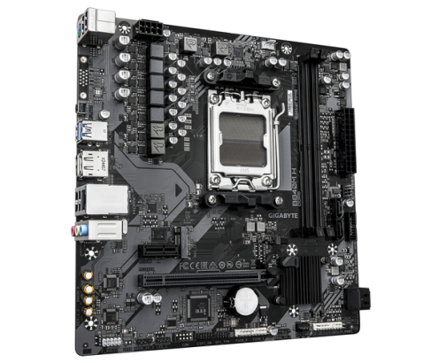 GIGABYTE B840M H Placa Base - Procesadores AMD Ryzen 9000, VRM de 5+2+2 fases, hasta 7200MHz DDR5 (O.C), 1xPCIe 4.0 M.2, LAN 1GbE, USB 3.2 Gen 1
