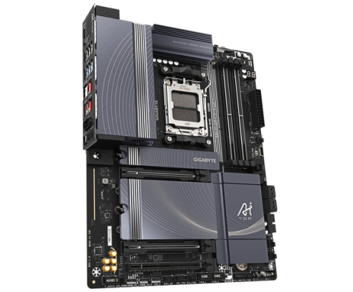 GIGABYTE B850 AI TOP Placa Base - Procesadores AMD Ryzen Serie 9000, 16+2+2 fases VRM digitales, hasta 8600MHz DDR5 (OC), 2xPCIe 5.0 + 1xPCIe 4.0 M.2,