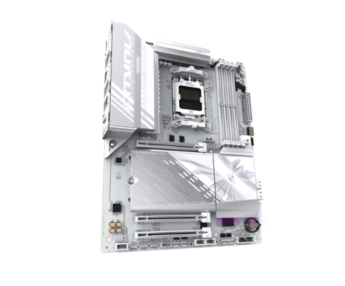 GIGABYTE B850 AORUS ELITE WIFI7 ICE Placa Base - Procesadores AMD Ryzen Serie 9000, VRM digital de 12+2+1 fases, hasta 8200MHz DDR5 (OC), 1xPCIe 5.0 +
