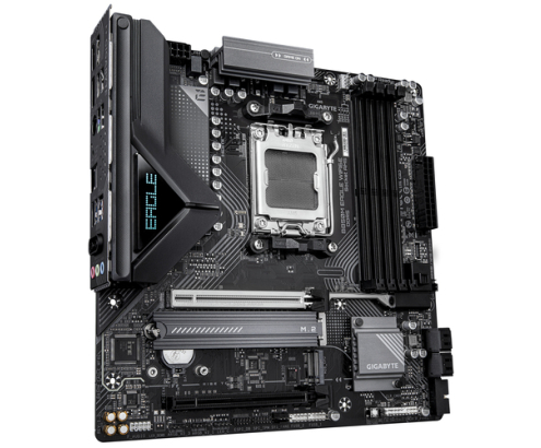GIGABYTE B850M EAGLE WIFI6E Placa Base - Procesadores AMD Ryzen Serie 9000, VRM digital de 8+2+2 fases, hasta 8200MHz DDR5 (OC), 1xPCIe 5.0 + 1xPCIe 4