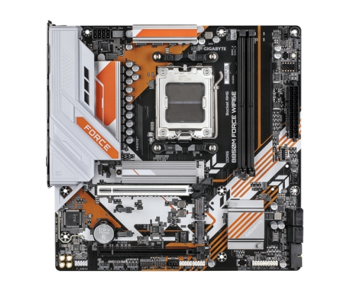 GIGABYTE B850M FORCE WIFI6E Placa Base – Compatible con procesadores AMD Ryzen serie 9000, VRM digital de 8+2+2 fases, hasta 9600 MHz DDR5 (OC), 1 x