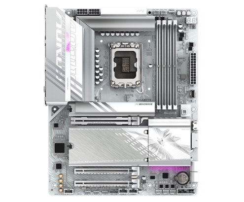 GIGABYTE B860 AORUS ELITE WIFI7 ICE Placa base - CPUs Intel Core Ultra, VRM de 14+1+2+1 fases, hasta 9200MHz DDR5, 1xPCIe 5.0 + 2xPCIe 4.0 M.2, LAN 2,