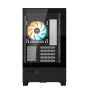 GIGABYTE C201 PANORAMIC Caja de PC – Torre Media, m-ATX, soporte para radiador de 360 mm, 3 ventiladores preinstalados, USB 3.0, compatible con RGB 