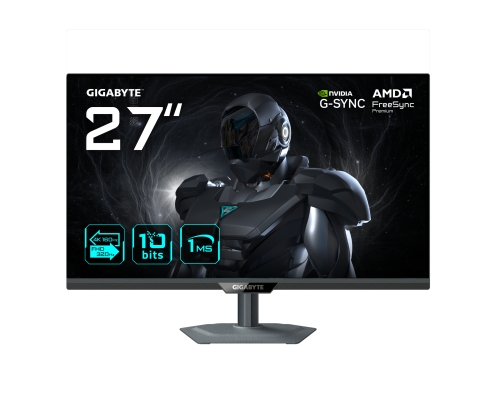GIGABYTE G27UP Monitor de juego 27” 4K UHD - Modo dual (4K 160Hz o FHD 320Hz), 3840 x 2160, 1ms, 400 cd/m², FreeSync Premium, HDR10, HDMI 2.1, Disp