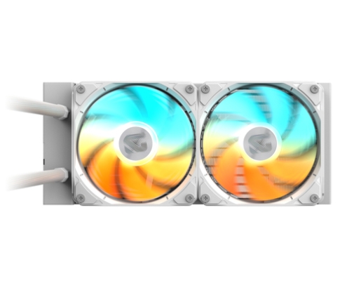 GIGABYTE GAMING 240 ICE Refrigeración Líquida para CPU - 2x120mm Ventiladores ARGB, mecanismo de enclavamiento deslizante, DAISY-CHAIN, Compatible c