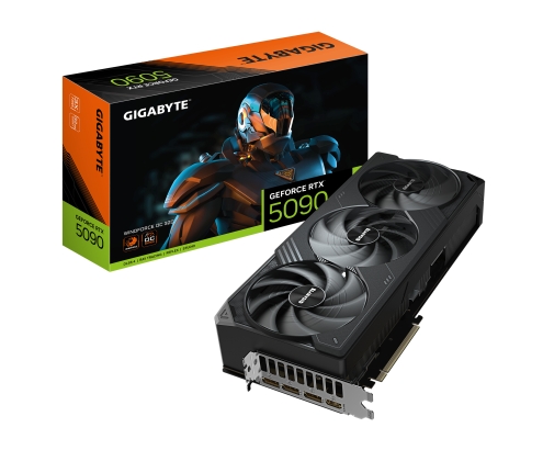 GIGABYTE GeForce RTX 5090 WINDFORCE OC 32G Tarjeta Gráfica - 32GB GDDR7, 512 bits, PCI-E 5.0, 2467MHz Frecuencia Base, 3 x DP 2.1a, 1 x HDMI 2.1b, NV