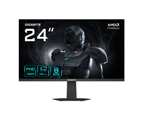GIGABYTE GS24F14 Monitor Gaming 24” FHD - 1920 x 1080, 144Hz, 1ms, 300 cd/m², HDMI 1.4, DisplayPort 1.2