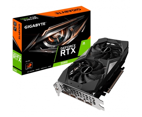 Gigabyte GV-N2060D6-6GD tarjeta gráfica NVIDIA GeForce RTX 2060 6 GB GDDR6