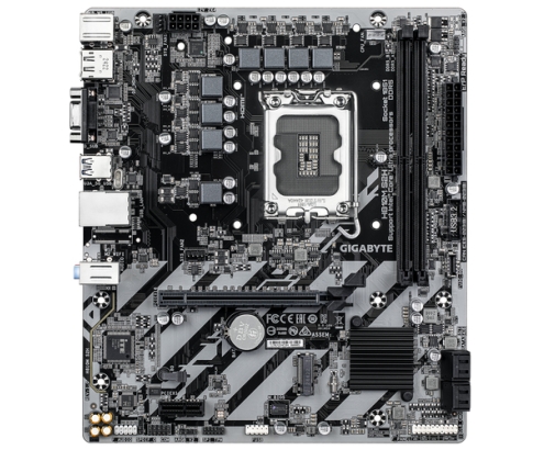 GIGABYTE H810M S2H Placa base - Procesadores Intel Core Ultra (Serie 2), VRM de 4+1+2 fases, hasta 6400 MHz DDR5, 1xPCIe 4.0 M.2, LAN 1GbE, USB 3.2 Ge