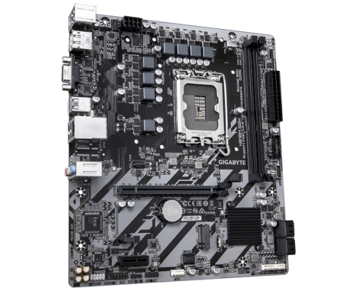 GIGABYTE H810M S2H Placa base - Procesadores Intel Core Ultra (Serie 2), VRM de 4+1+2 fases, hasta 6400 MHz DDR5, 1xPCIe 4.0 M.2, LAN 1GbE, USB 3.2 Ge